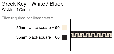 Greek Key - White/Black
