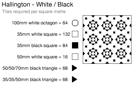 Hallington White/Black