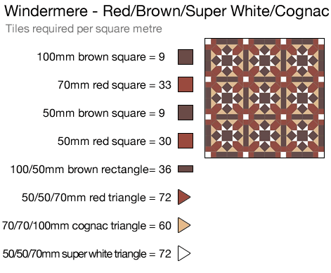 Windermere Red/Brown/Super White/Cognac